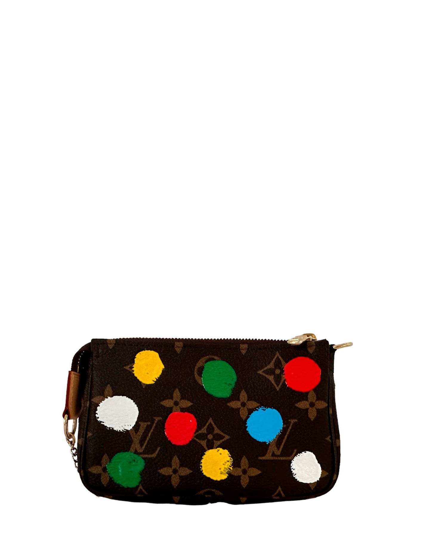 Louis Vuitton 2023 LV x YK Monogram Dots Mini Pochette Accessories Bag
