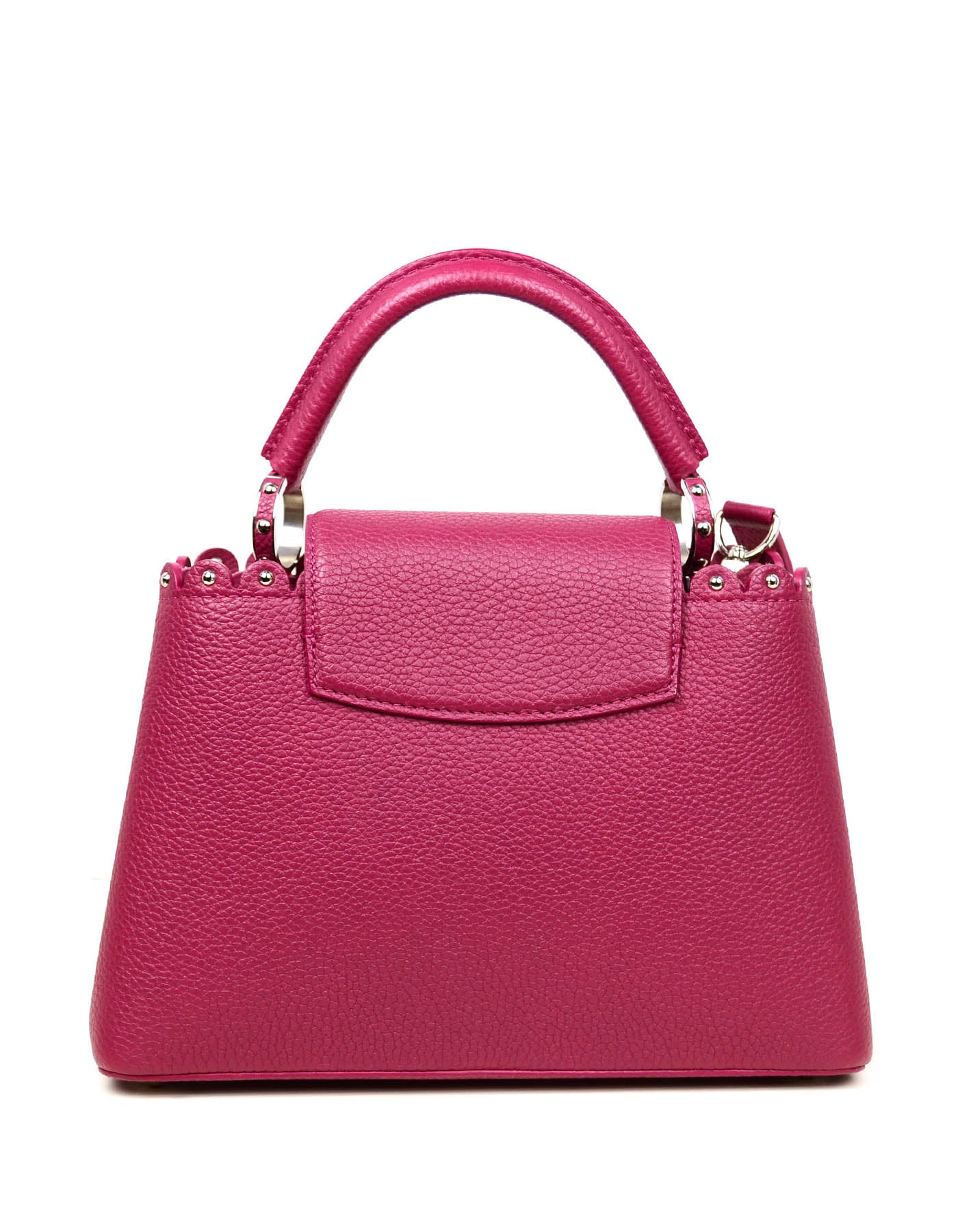 Louis Vuitton Groseille Taurillon Lace Croquets Capucines BB Crossbody