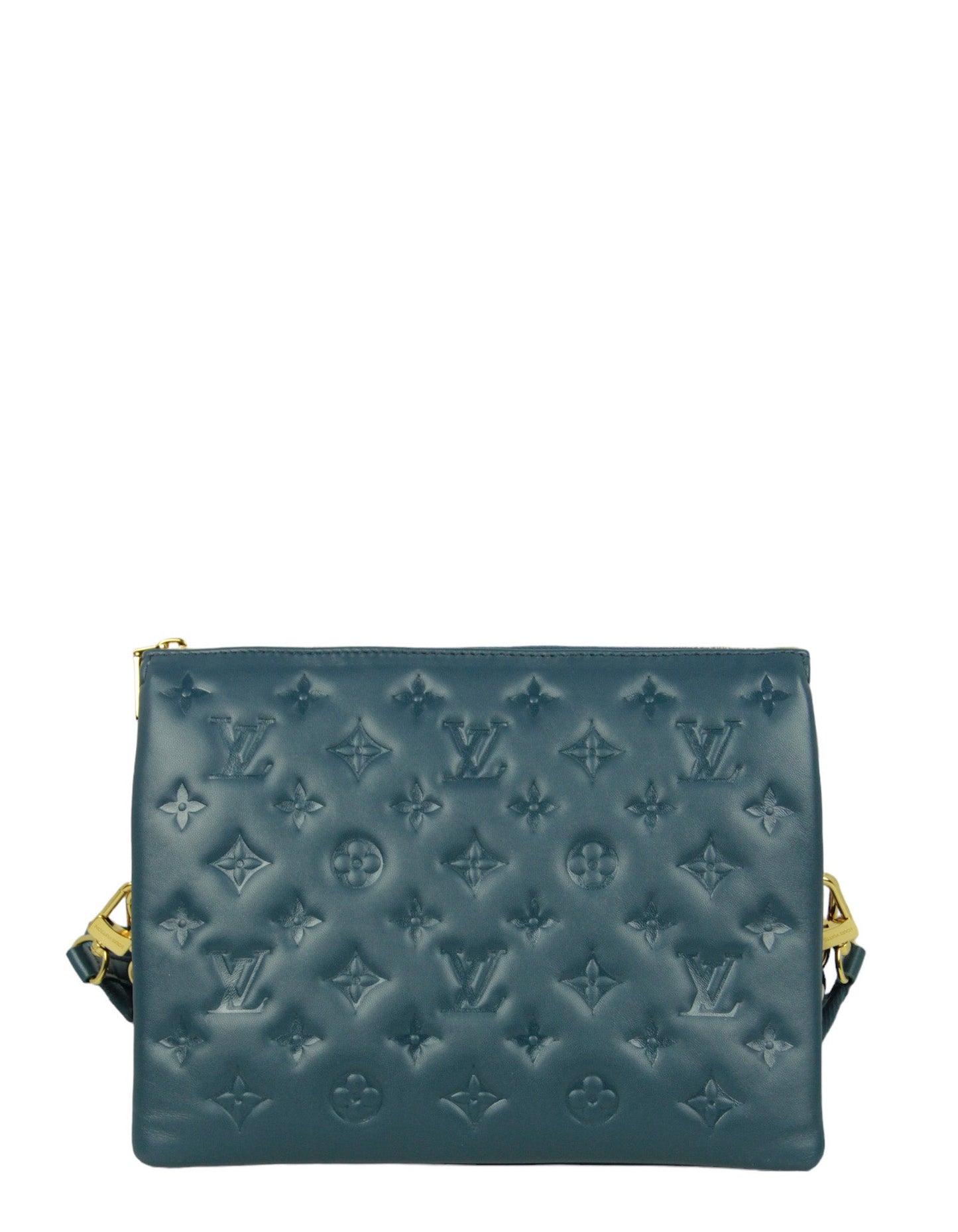 Louis Vuitton Storm Blue Embossed Monogram Coussin PM