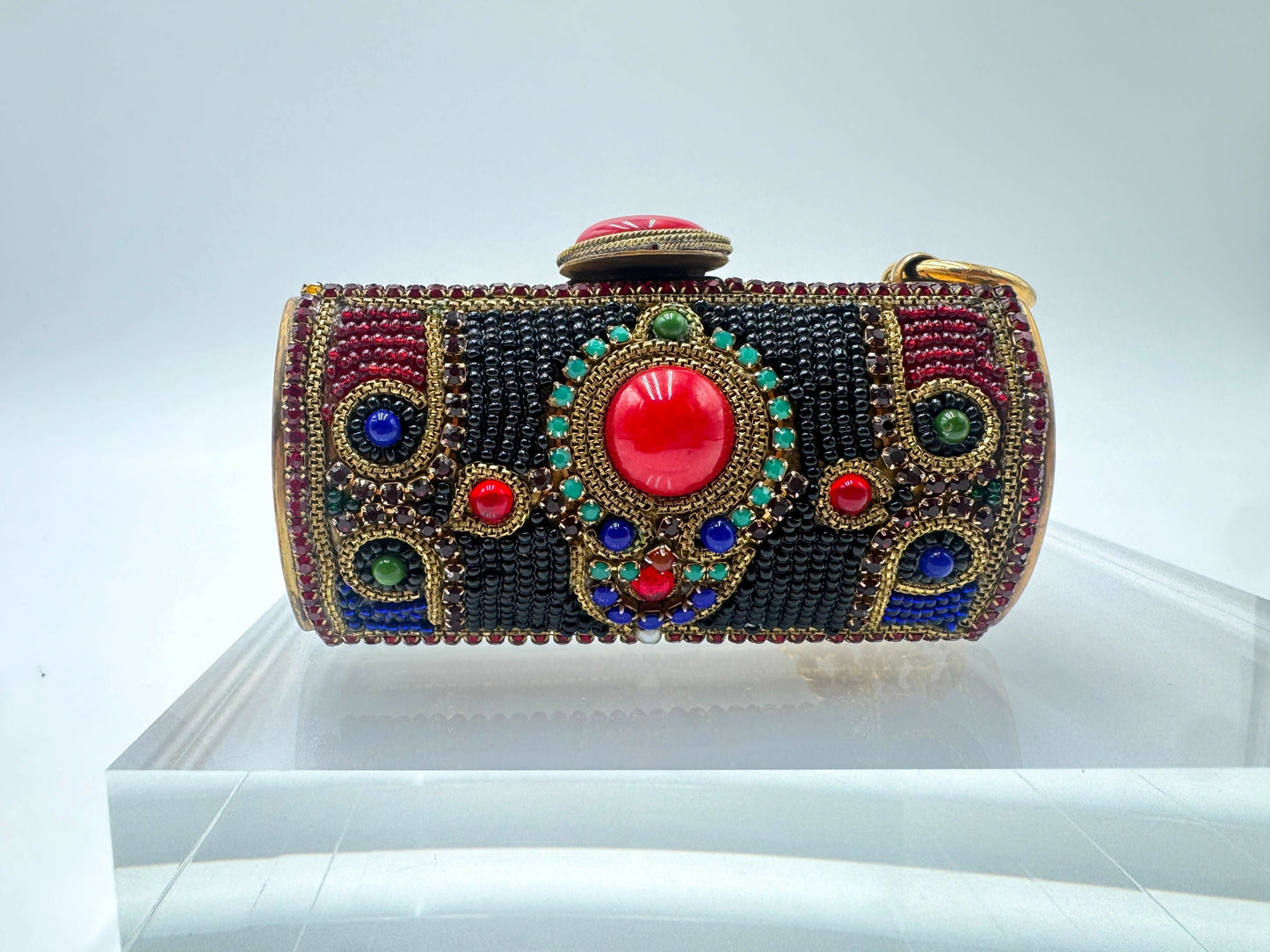 Chanel  1981 Jewelled Metal Clutch