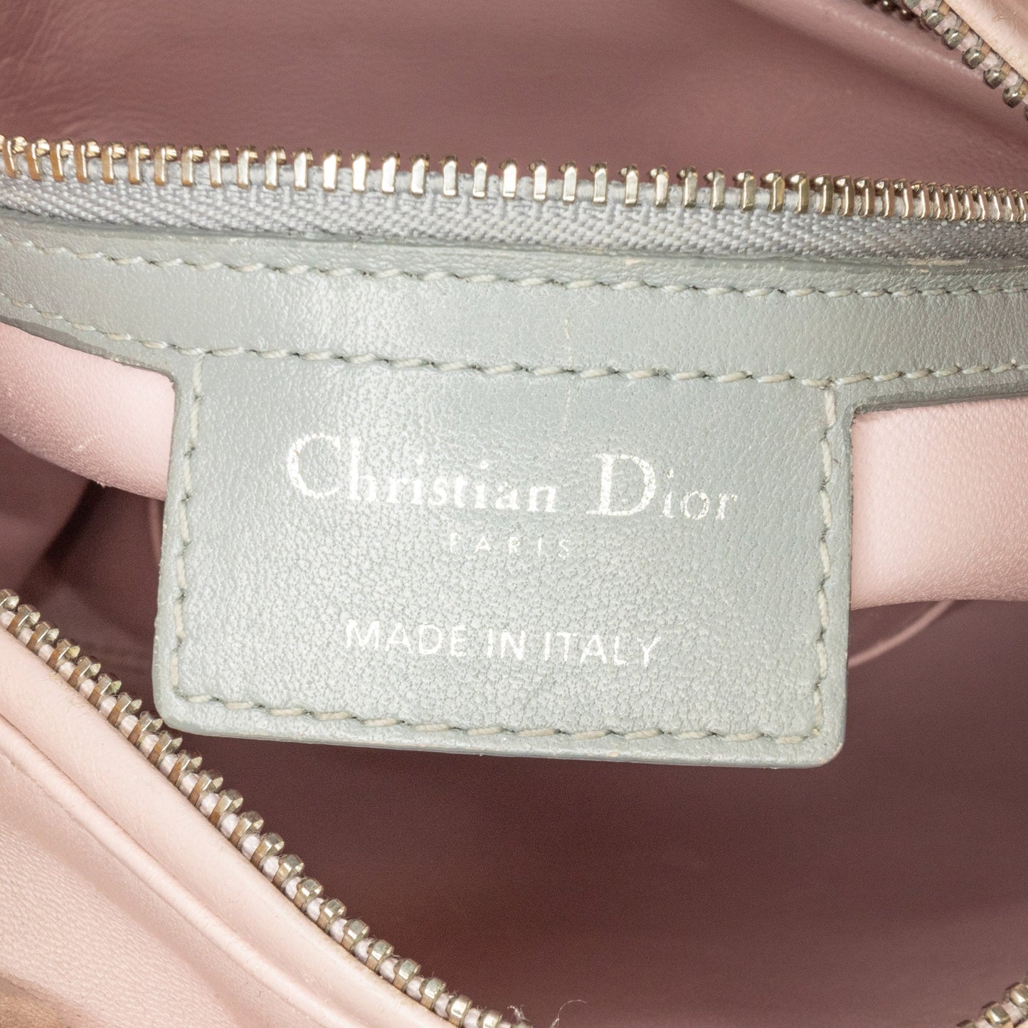 Pink Dior Medium Tricolor Lambskin Cannage Lady Dior Satchel