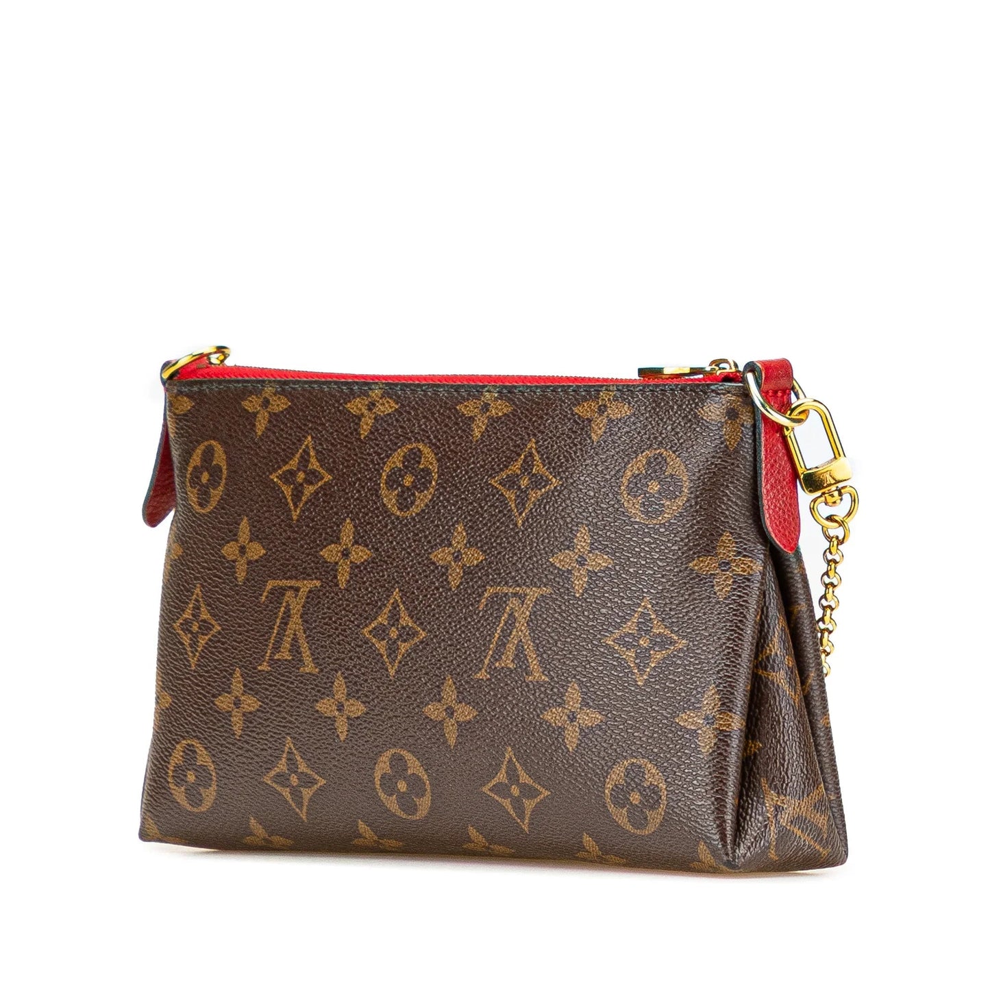 Brown Louis Vuitton Monogram Pallas Clutch Satchel