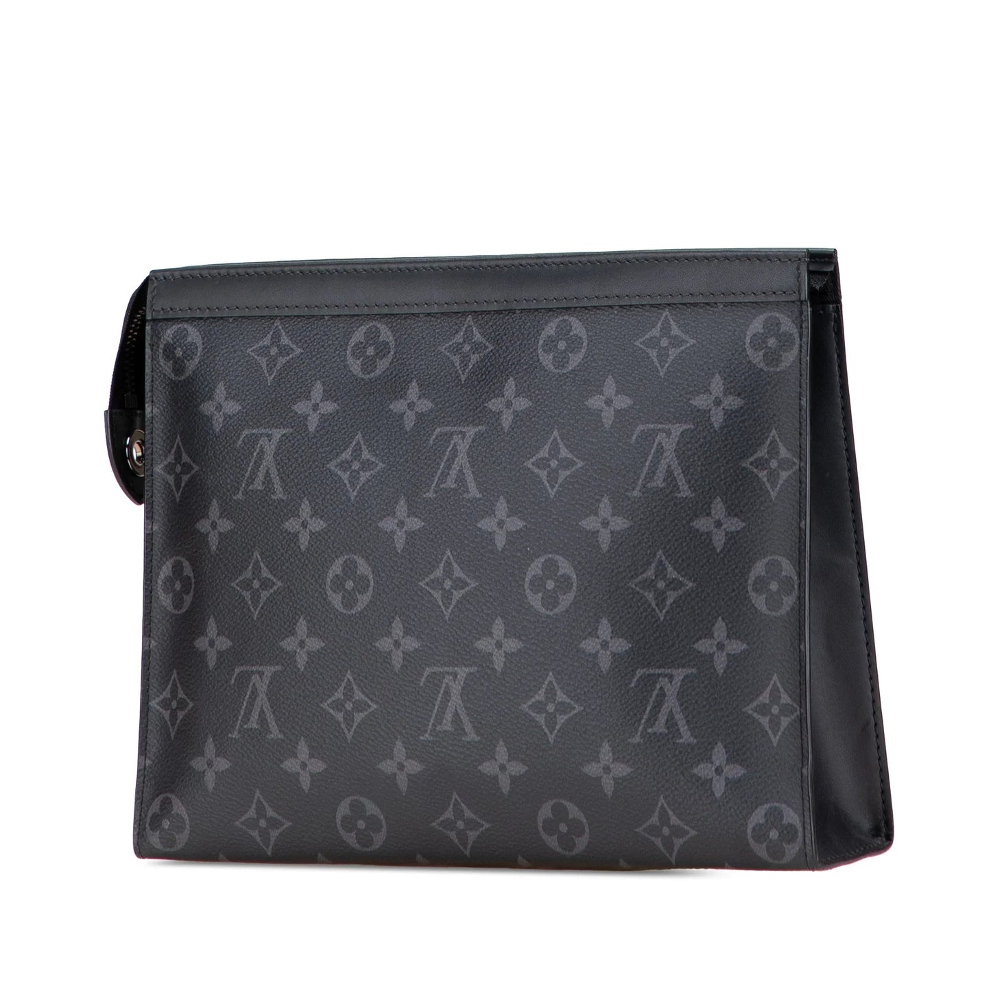 Black Louis Vuitton Monogram Eclipse Pochette Voyage MM Clutch Bag