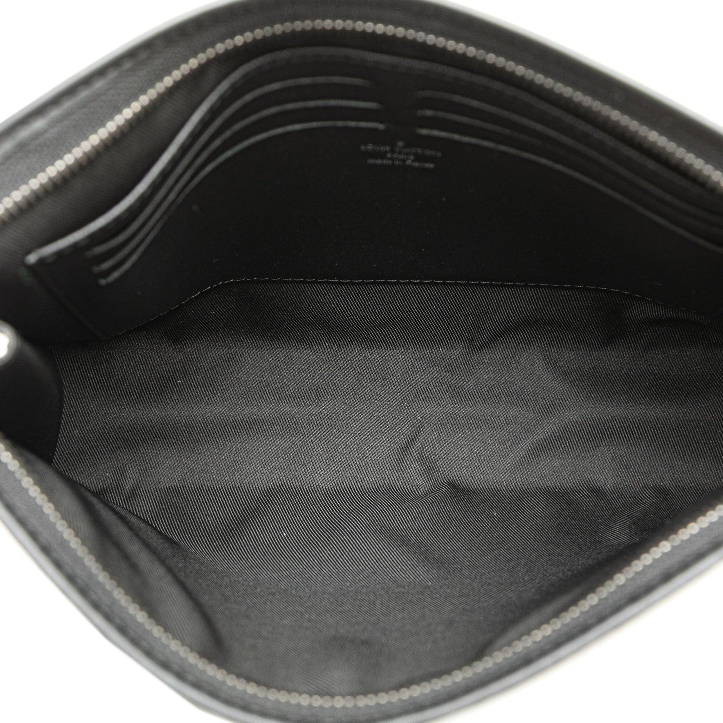 Black Louis Vuitton Monogram Eclipse Pochette Voyage MM Clutch Bag