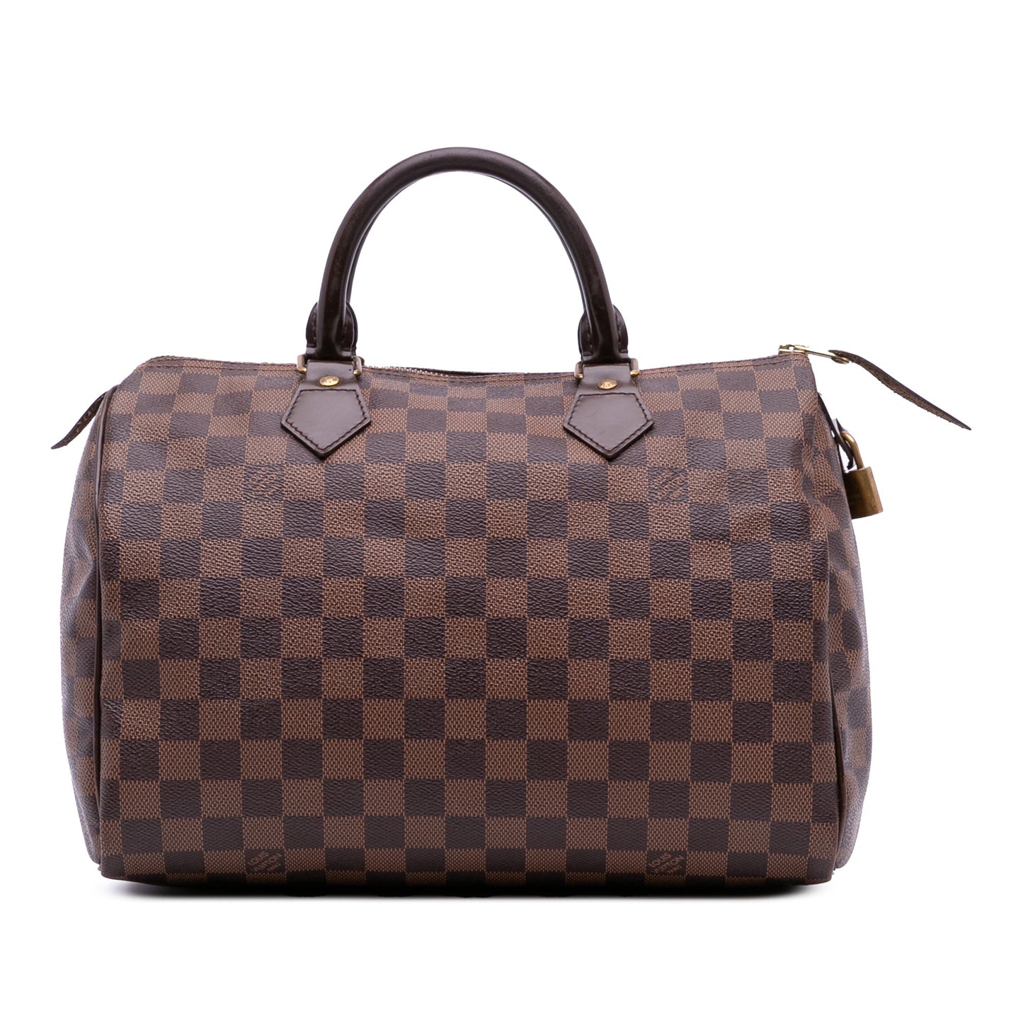 Brown Louis Vuitton Damier Ebene Speedy 30 Boston Bag