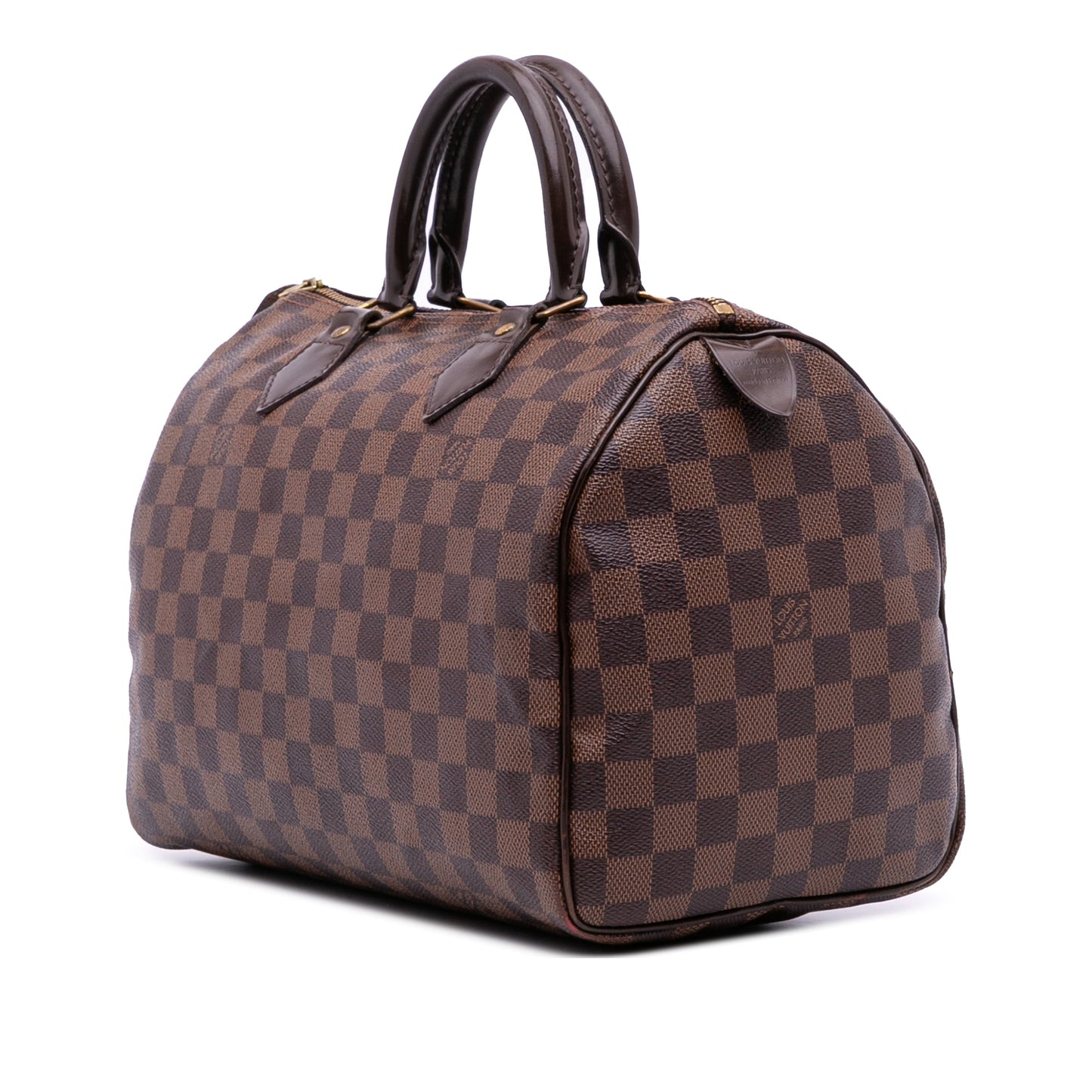 Brown Louis Vuitton Damier Ebene Speedy 30 Boston Bag