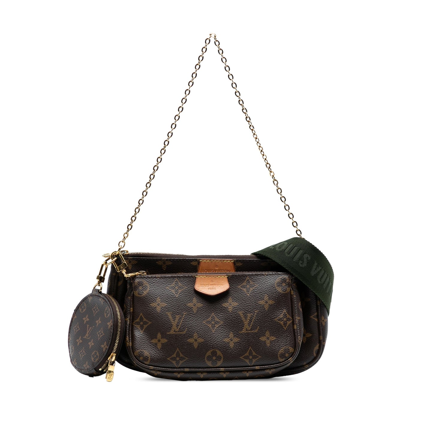 Brown Louis Vuitton Monogram Multi Pochette Accessoires Satchel