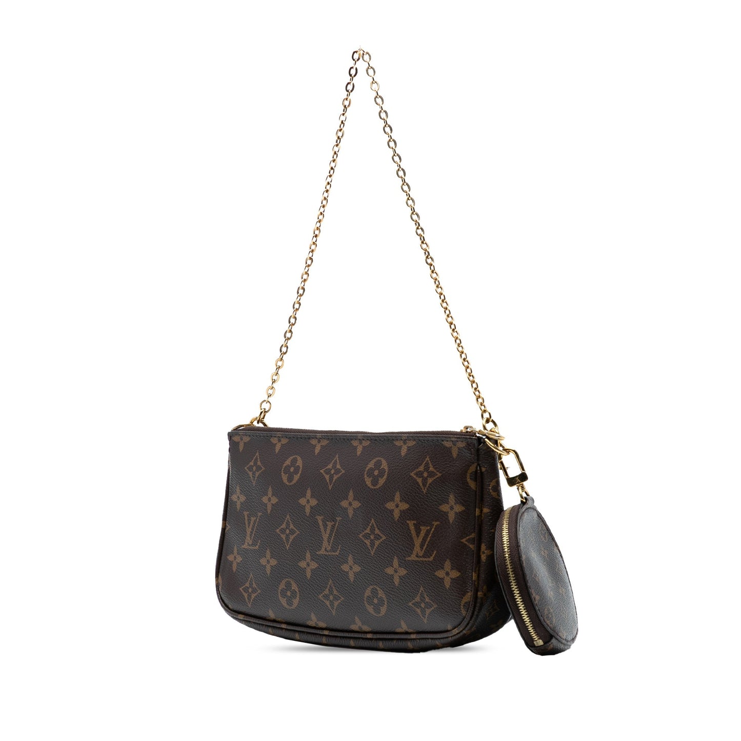 Brown Louis Vuitton Monogram Multi Pochette Accessoires Satchel
