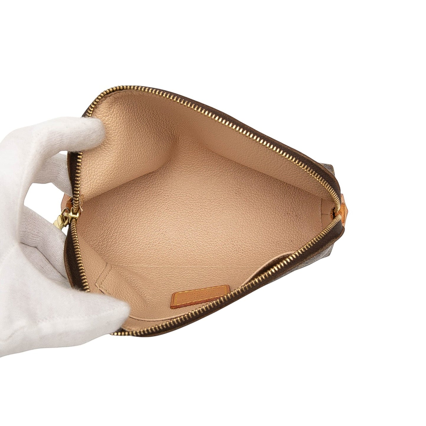 Brown Louis Vuitton Monogram Cosmetic Pouch PM