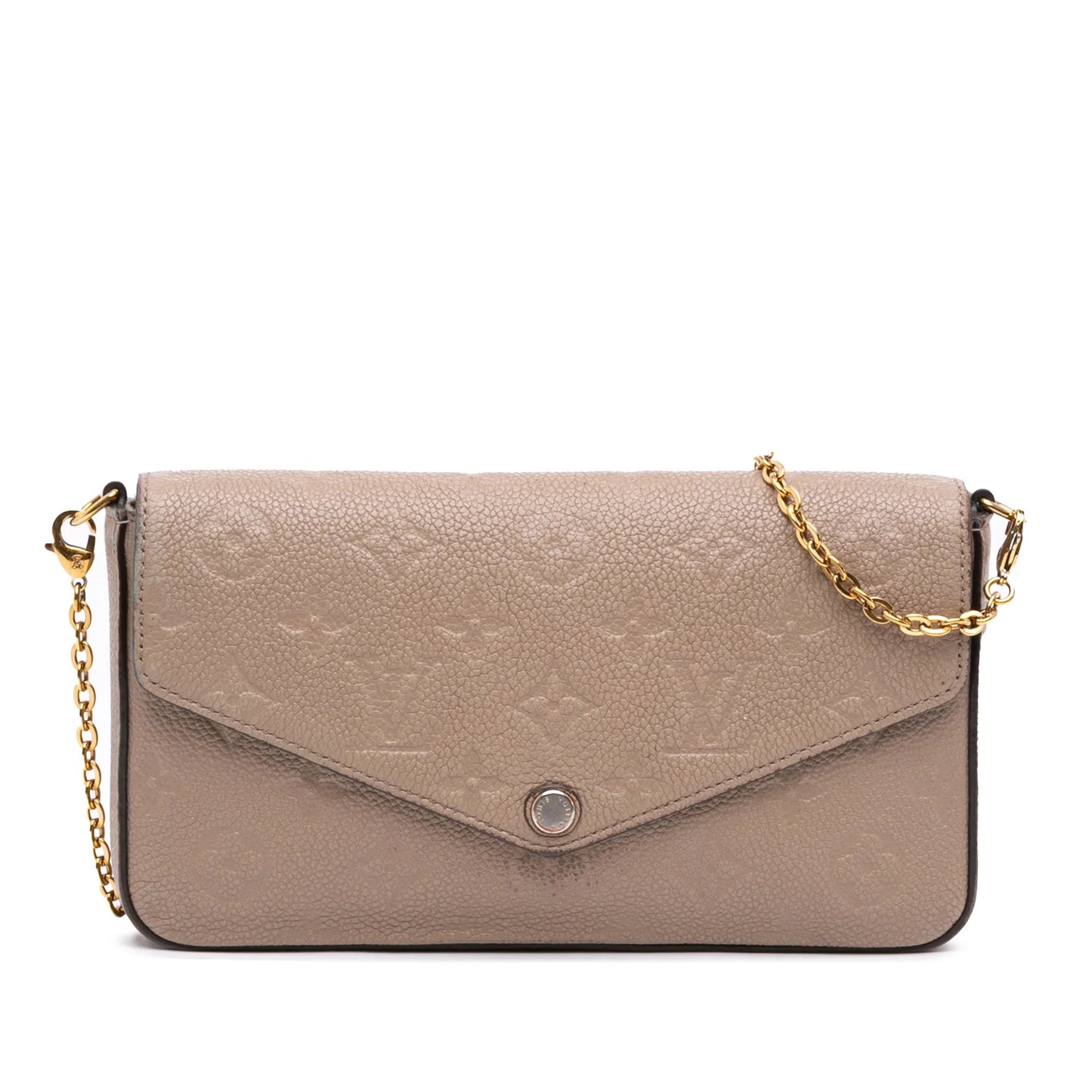 Brown Louis Vuitton Monogram Empreinte Pochette Felicie Crossbody Bag