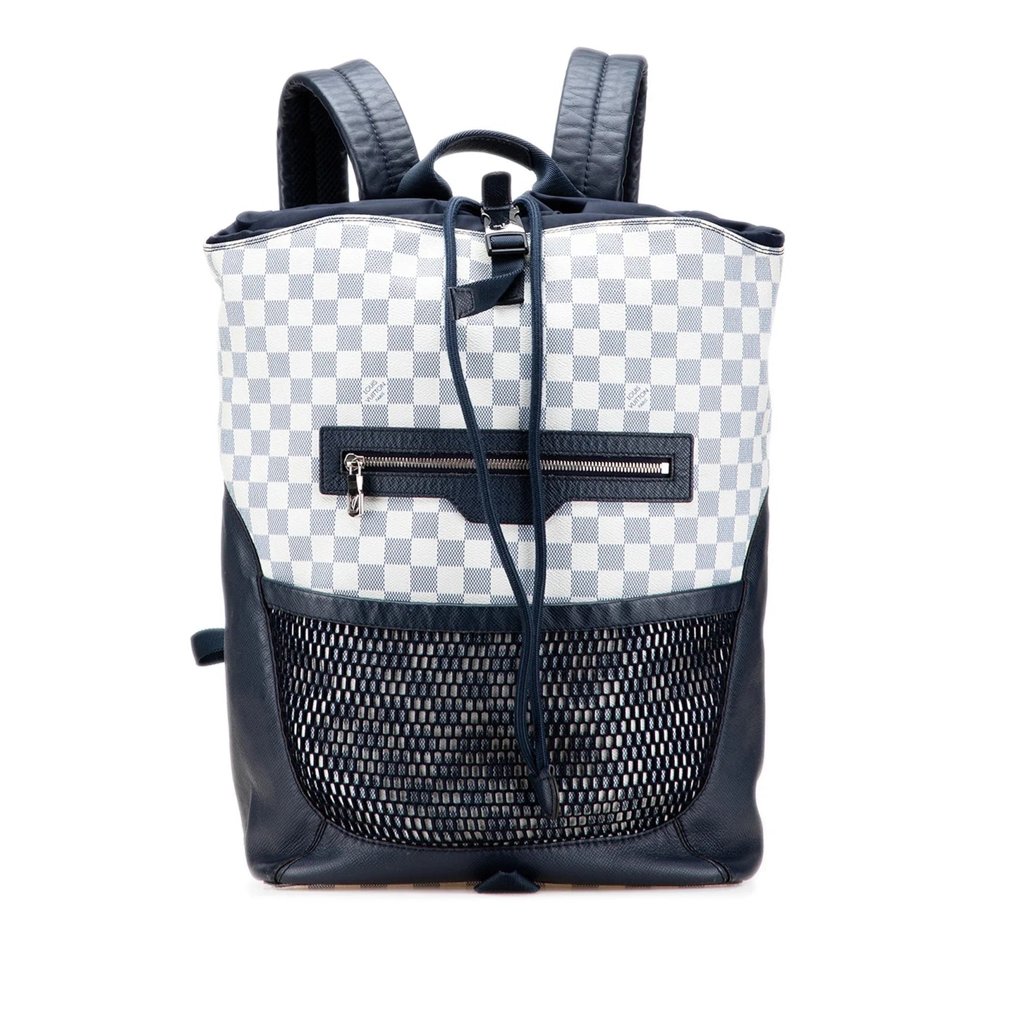 White Louis Vuitton Damier Azur Coastline Matchpoint Backpack