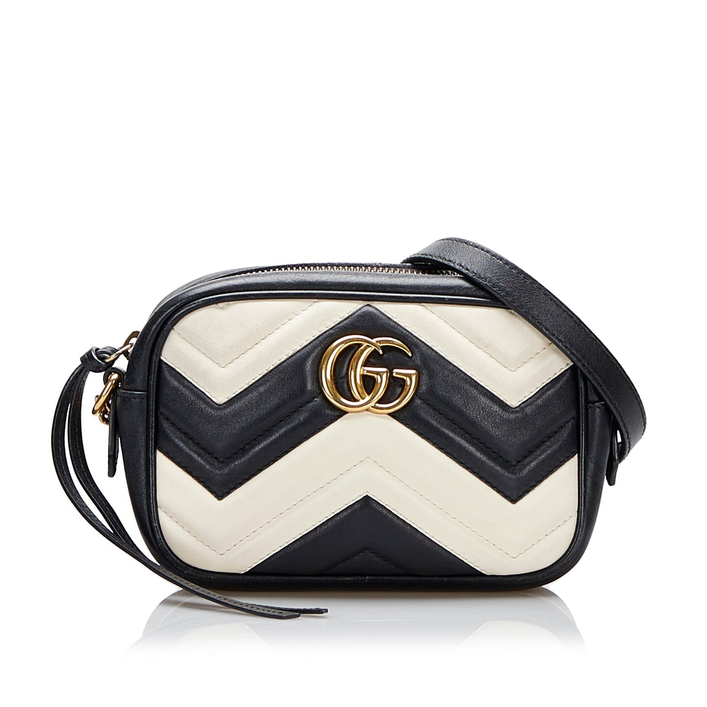 Gucci GG Marmont Quilted Chain Crossbody