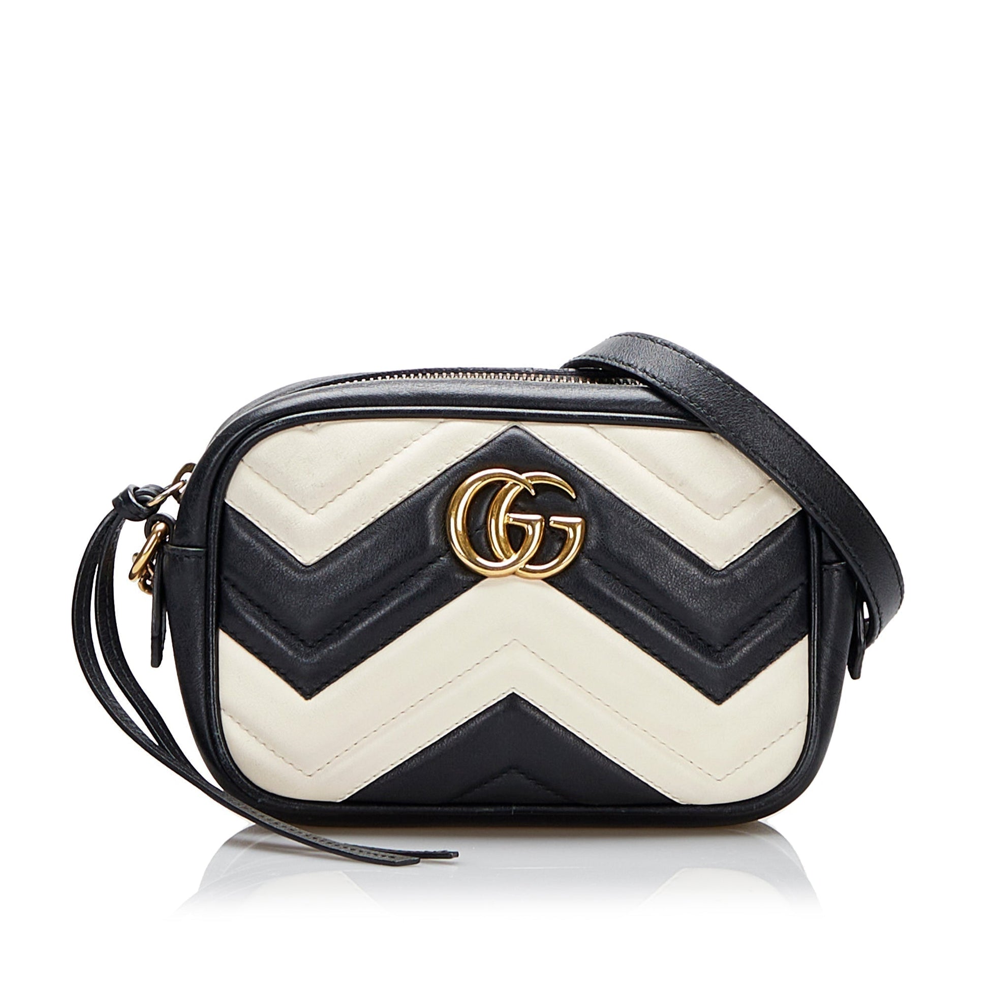 Gucci GG Marmont Quilted Chain Crossbody