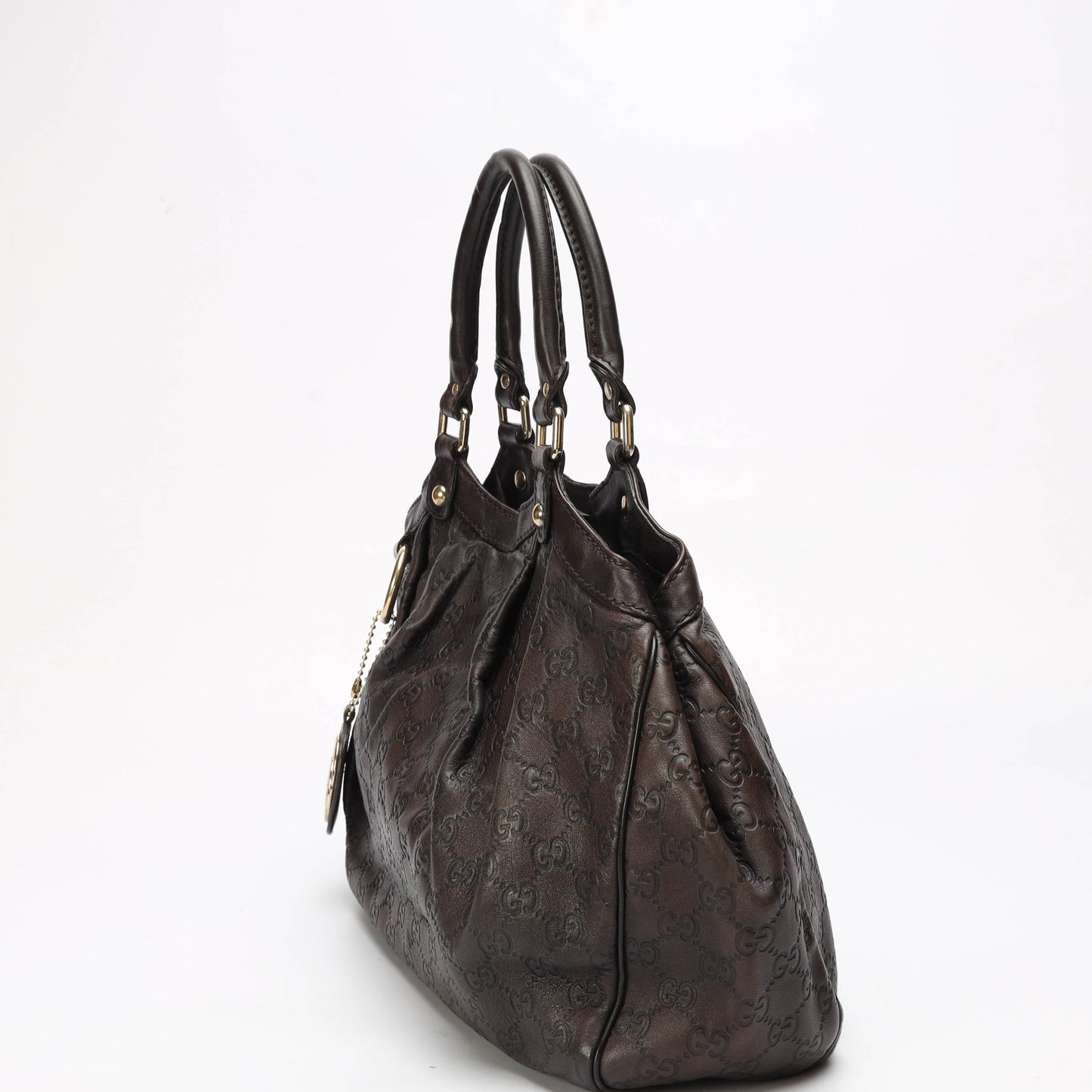 Gucci Monogram Leather Tote