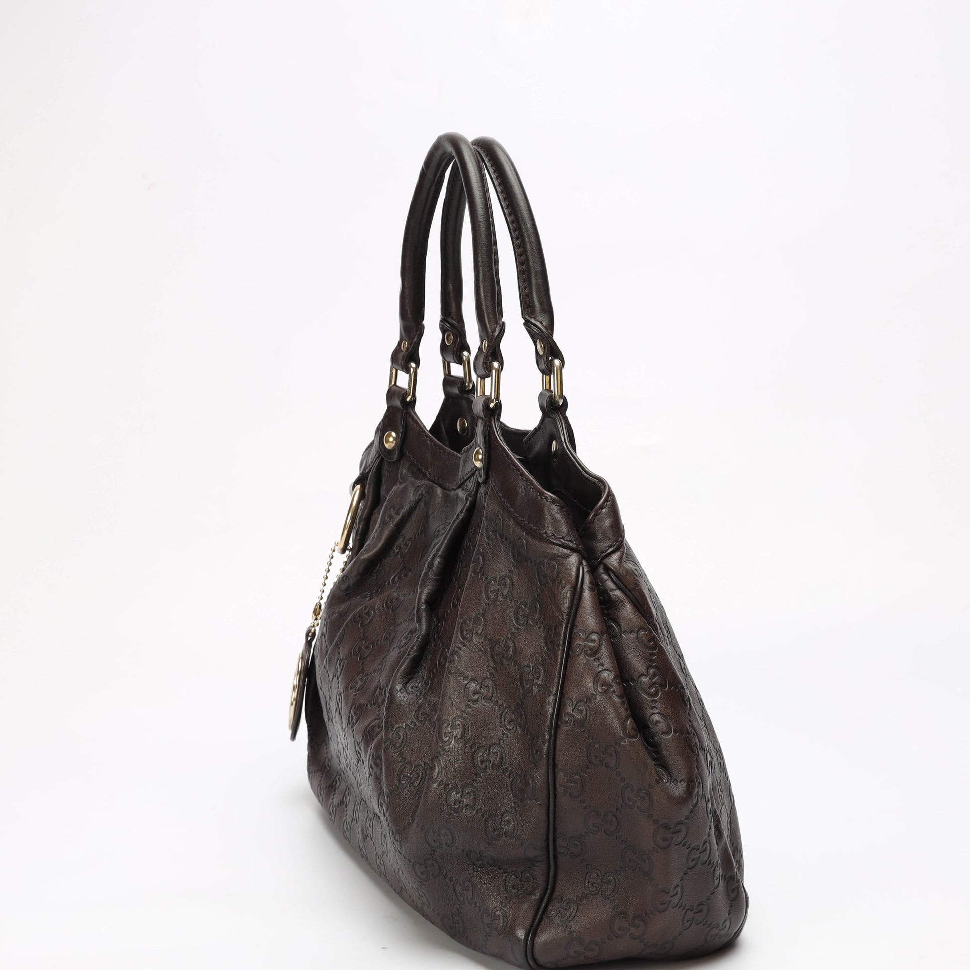 Gucci Monogram Leather Tote