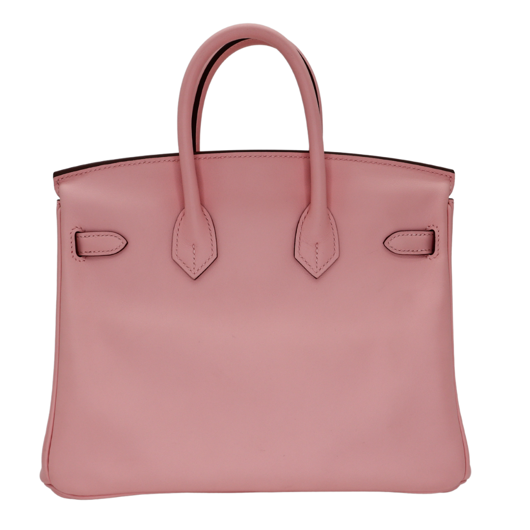 Hermes25cm Birkin HSS Rose Sakura Swift Leather Rose Gold Hardware