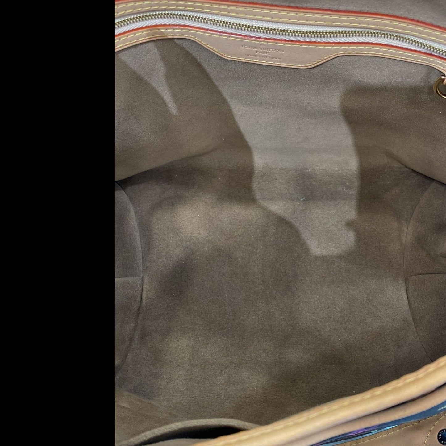 LOUIS VUITTON Annie GM Multicolor Monogram Canvas Shoulder Bag Black