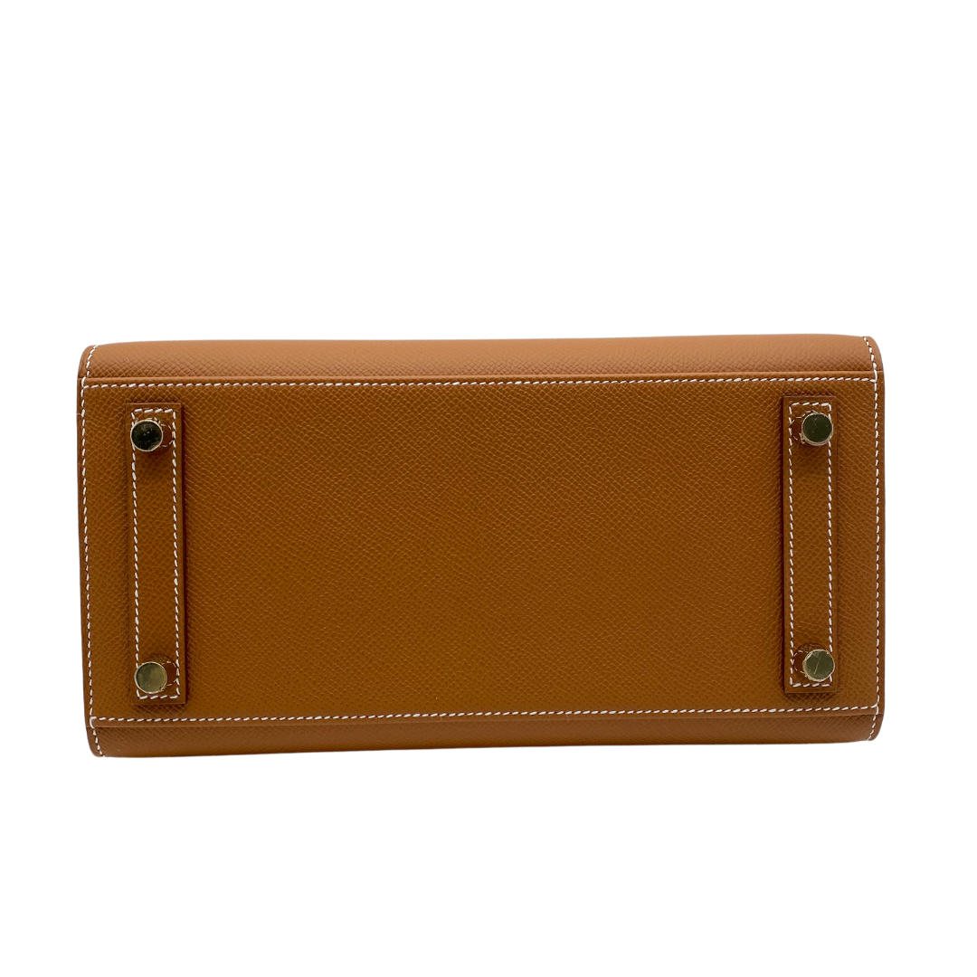 Hermes25cm Birkin Sellier Gold Epsom Leather Gold Hardware
