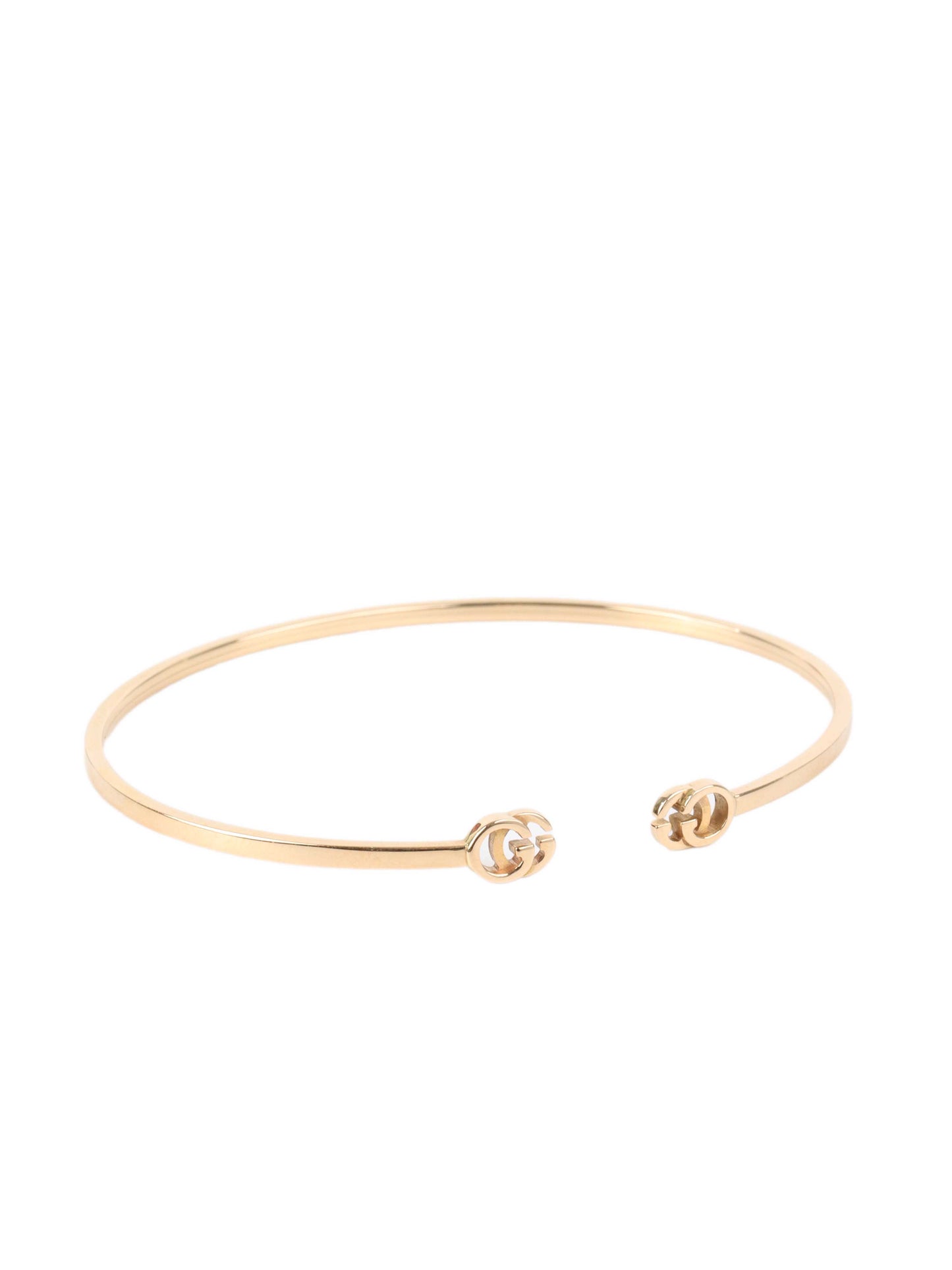 Gucci GG Running 18K Yellow Gold Cuff Bracelet.