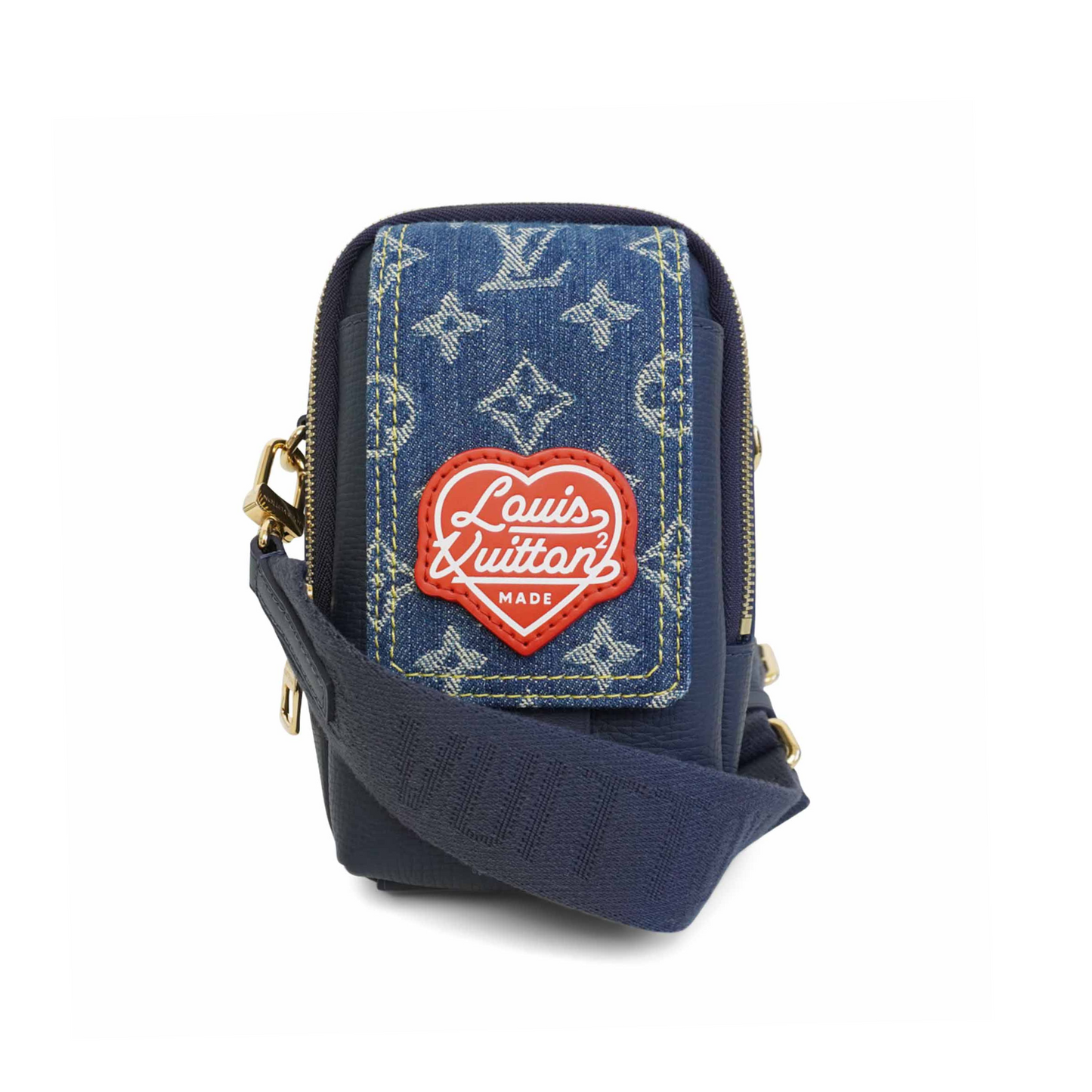 Louis Vuitton x Nigo 'LV2 Double Phone Pouch' Crossbody Bag