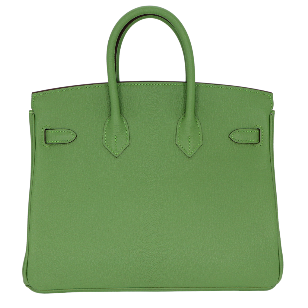 Hermes25cm Birkin HSS Vert Criquet Chevre Leather Gold Hardware