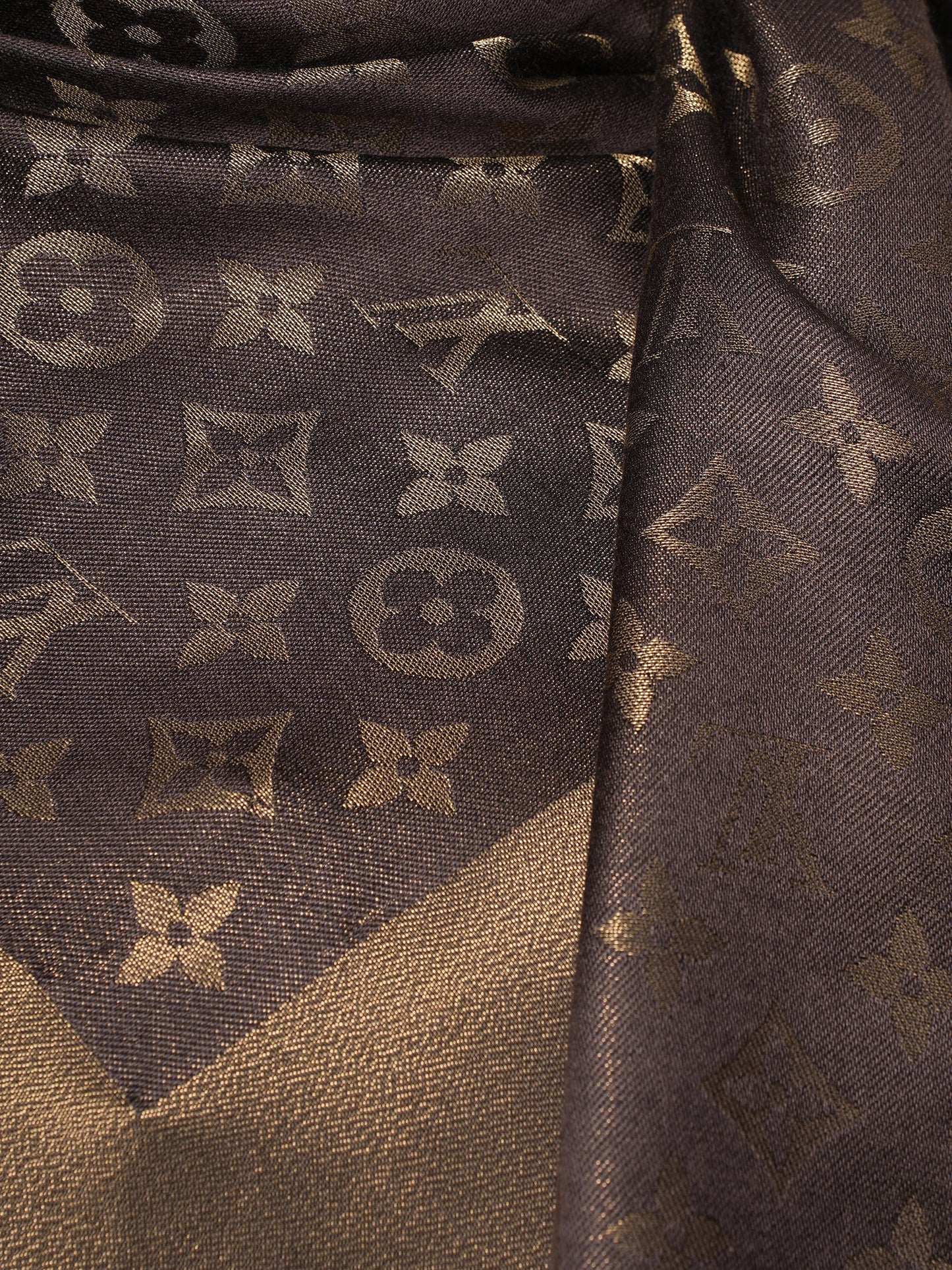 Louis Vuitton Brown Women Monogram Shawl