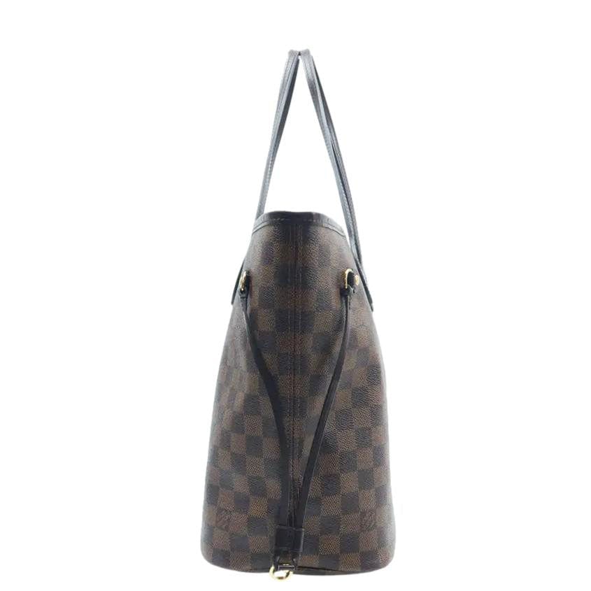 LOUIS VUITTON  Neverfull MM Damier Ebene Shoulder Bag Rose ballerine