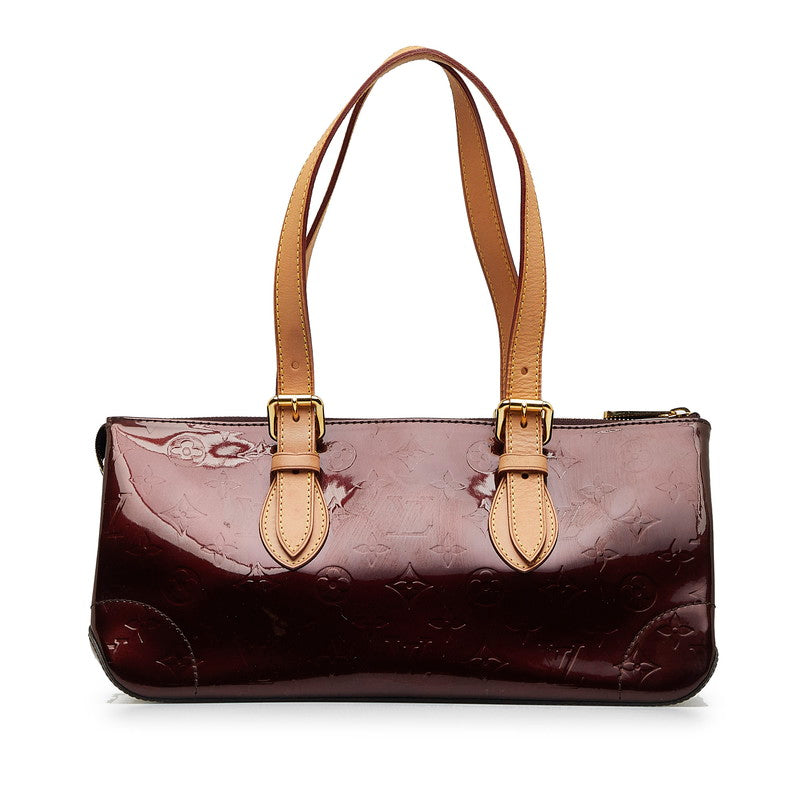 Louis Vuitton Monogram Verney Rosewood Avenue Handbag M93510 Amarant Pearl Patent Leather Louis Vuitton