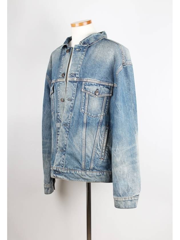 Luxury Balenciaga Trending 2026 Mode denim jacket 46