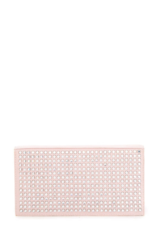 Gucci   Pink Satin and Rhinestone Clutch