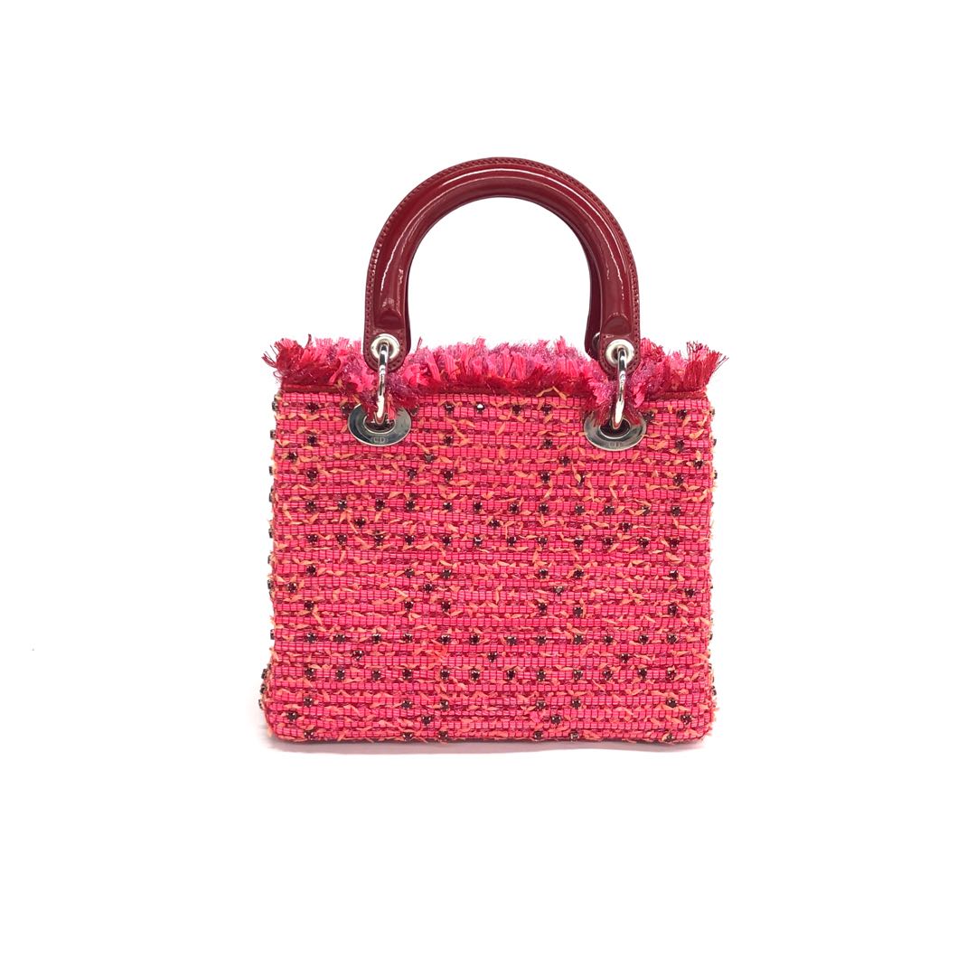 Dior Lady Dior Tweed Handbag