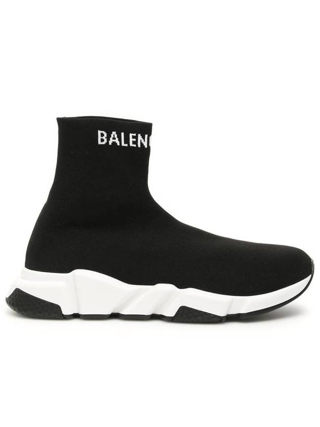 Luxury Balenciaga Trending 2026 Speed Logo High Top Sneakers Black