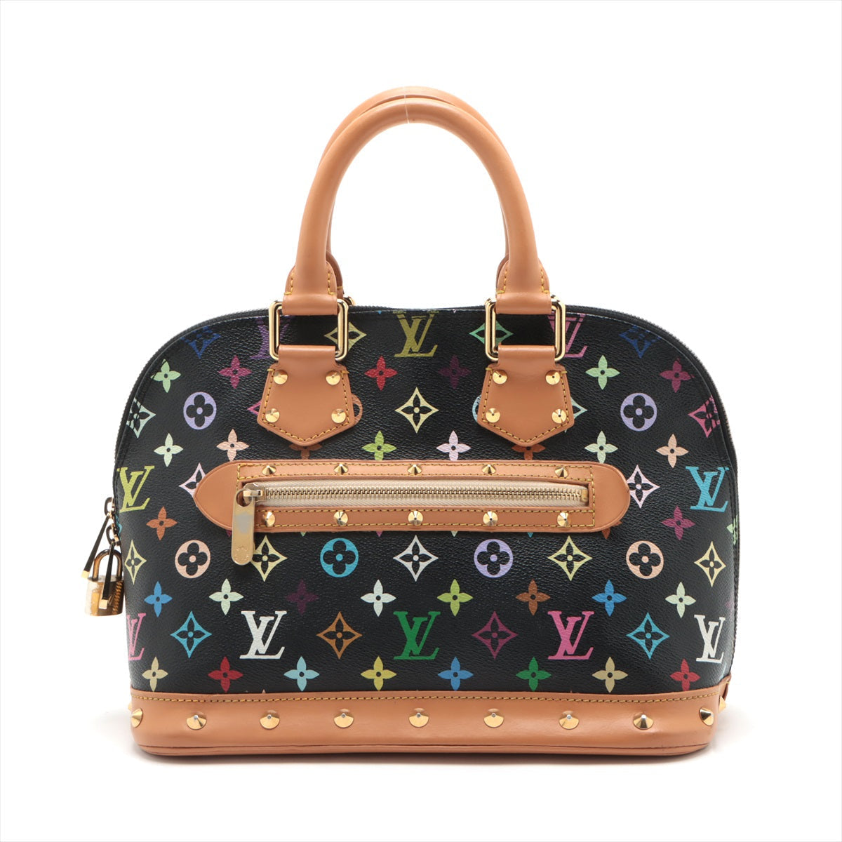 LOUIS VUITTON Alma PM Murakami Multicolor M92646 Black