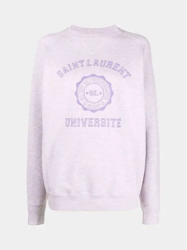 Luxury Saint Laurent Trending 2025 University Logo Sweatshirt Lilac