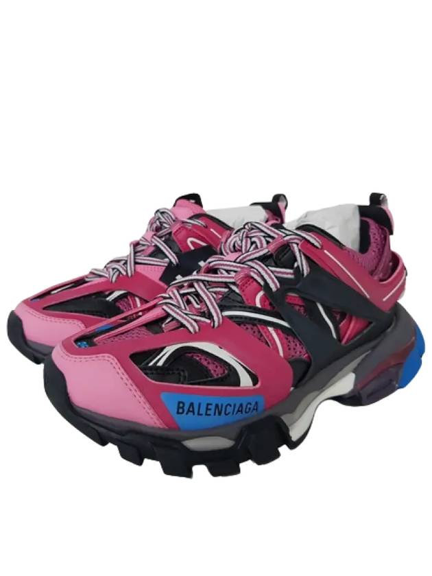 Luxury Balenciaga Trending 2026 Track Low Top Sneakers Blue Pink
