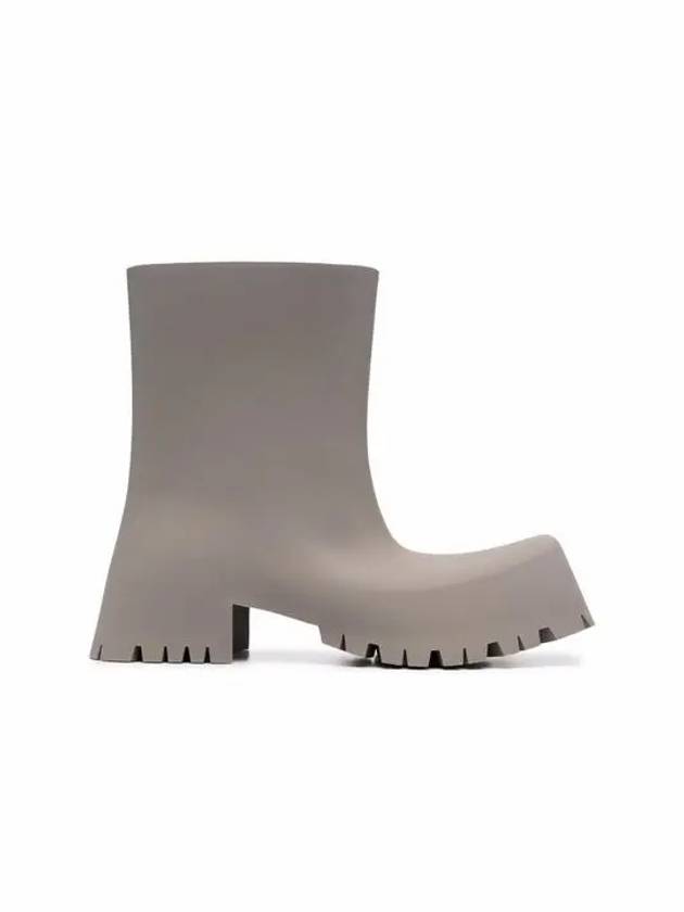 Luxury Balenciaga Trending 2026 Square Toe Rubber Rain Boots Beige