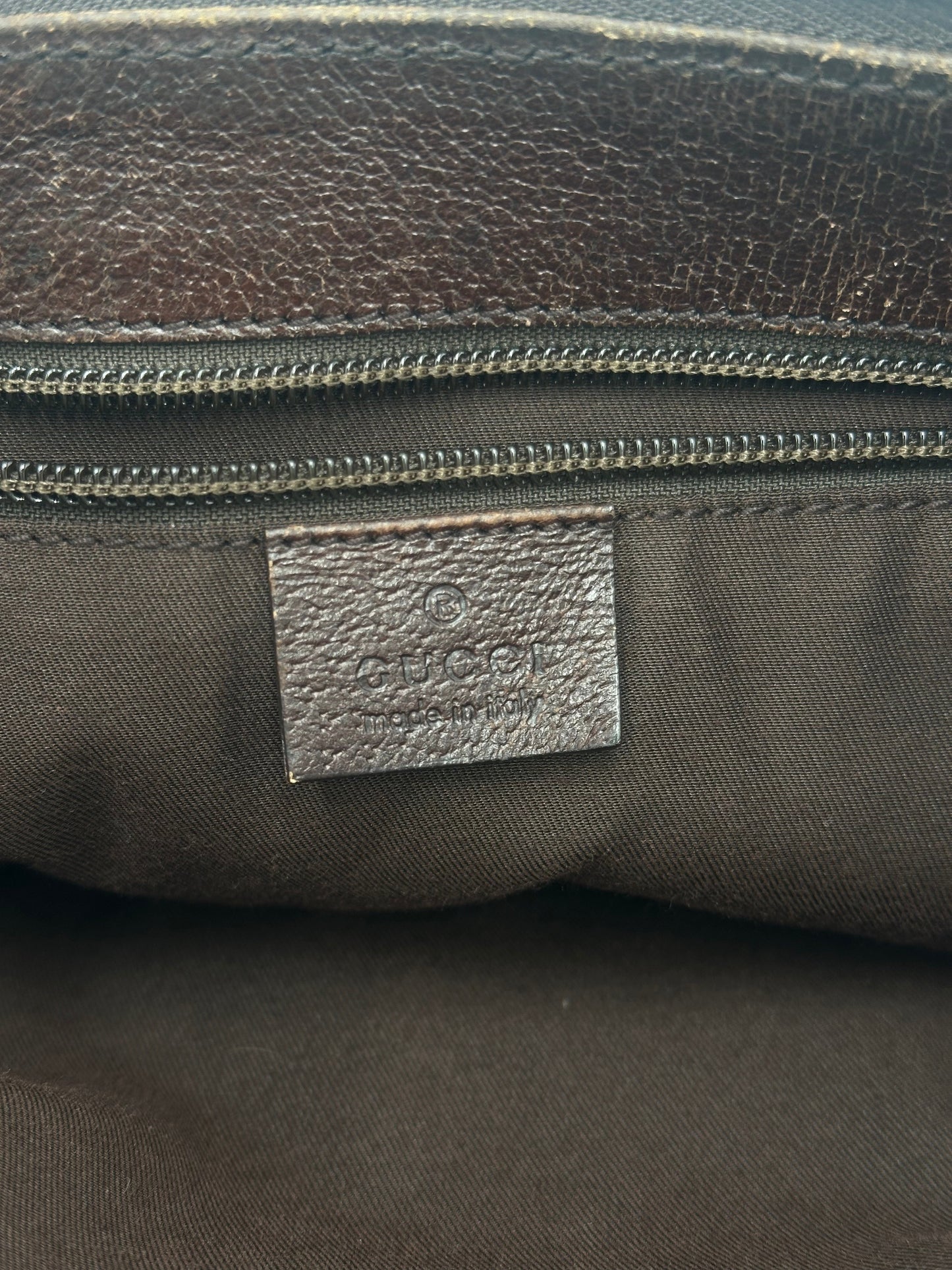 Gucci Front Pocket Messenger Bag Gg Canvas Beige Canvas Shoulder Bag Bag ( )
