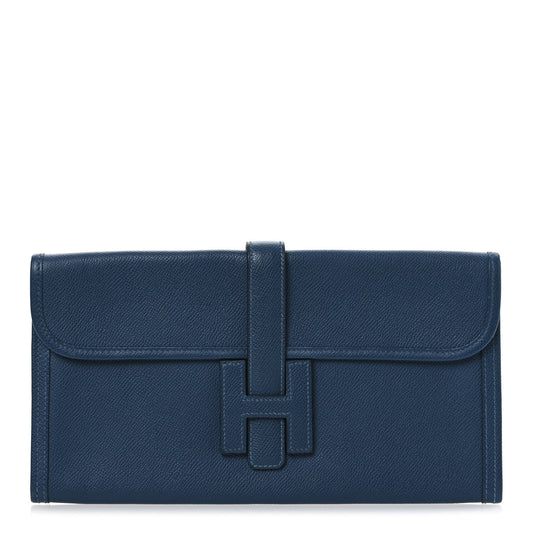 Hermes Epsom Jige Elan 29 Clutch Bleu Thalassa