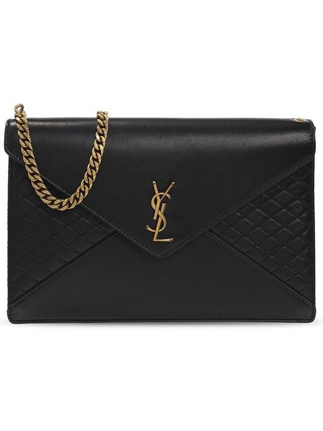 Luxury Saint Laurent Trending 2025 Women's Monogram Gabi Quilted Chain Shoulder Bag Black