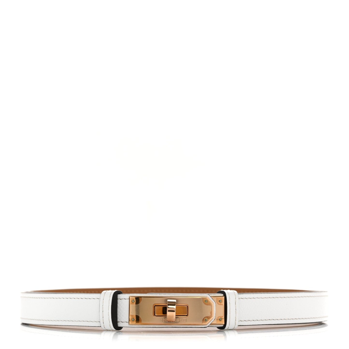 Hermes Epsom Kelly Belt White