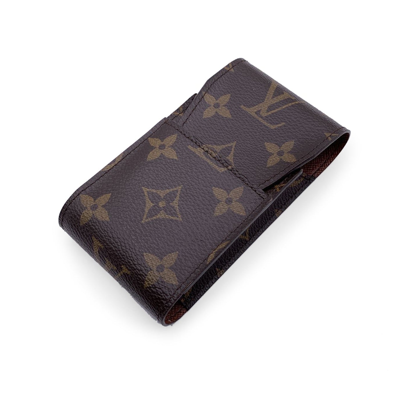 LOUIS VUITTON Monogram Brown Canvas Cigarette Case Holder M63024
