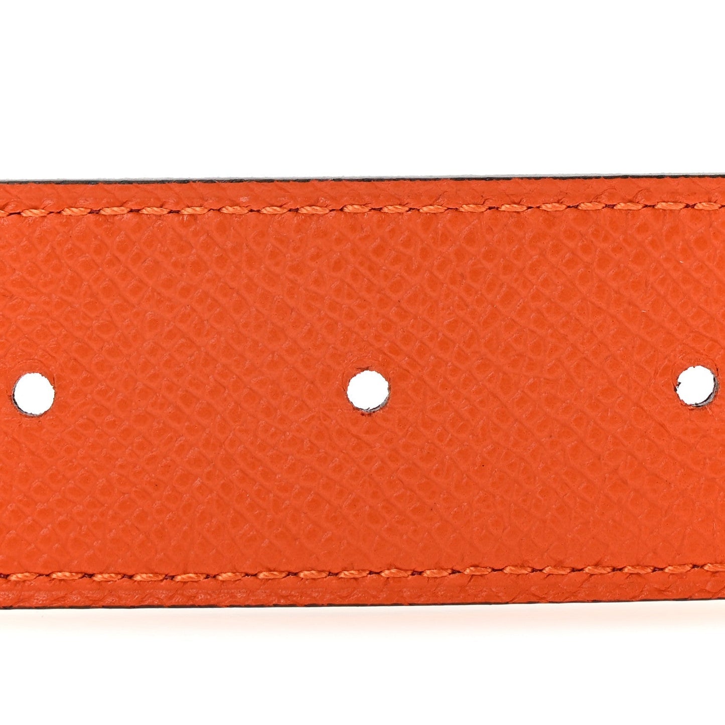 Hermes Swift Epsom 32mm Chaine D'Ancre Belt 90 36 Orange Rouge H