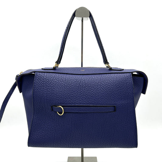 Céline Borsa a mano in pelle con anello piccolo Luxury CELINE blu LA31565