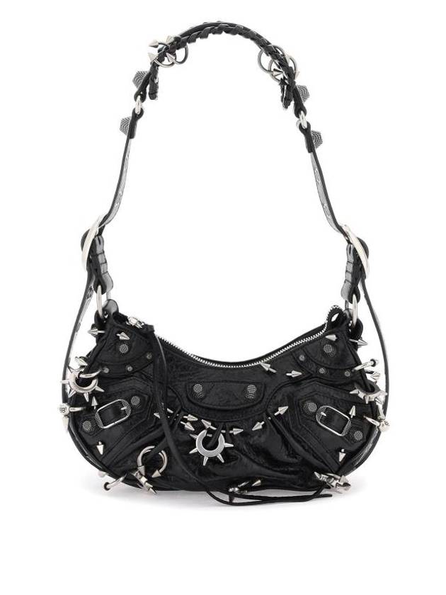 Luxury Balenciaga Trending 2026 Le Cargol XS Metal Detail Shoulder Bag Black