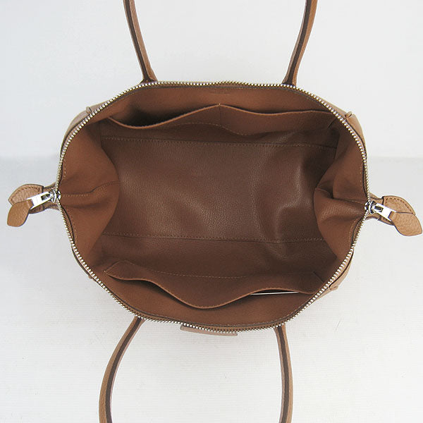 Luxury Hermes Paris Bombay Victoria Handbag H2806 light coffee