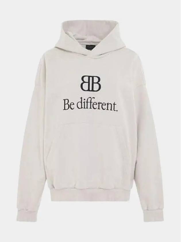 Luxury Balenciaga Trending 2026 BB Logo Print Hoodie Cream