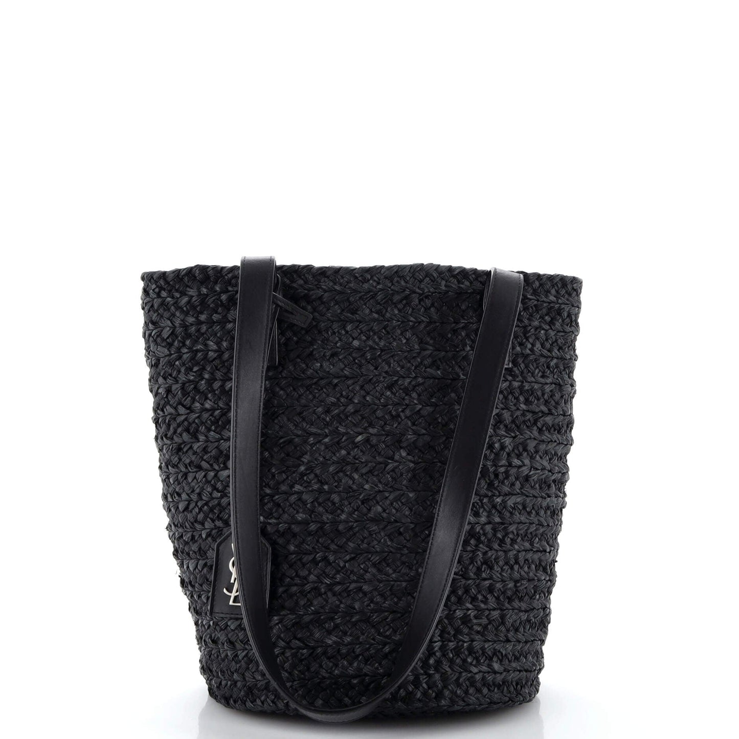 Luxury Saint Laurent Trending 2025 Panier Basket Shopper Raffia Small