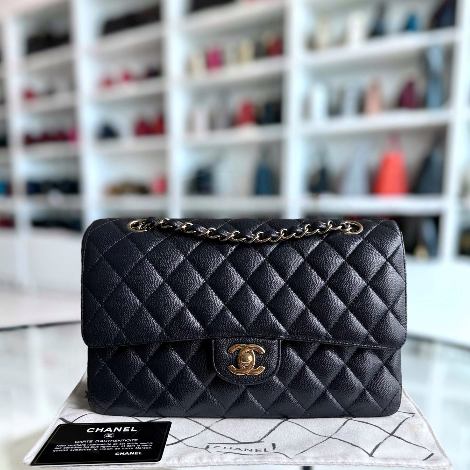 Chanel Classic Flap Medium Shoulder Bag - EworeBags