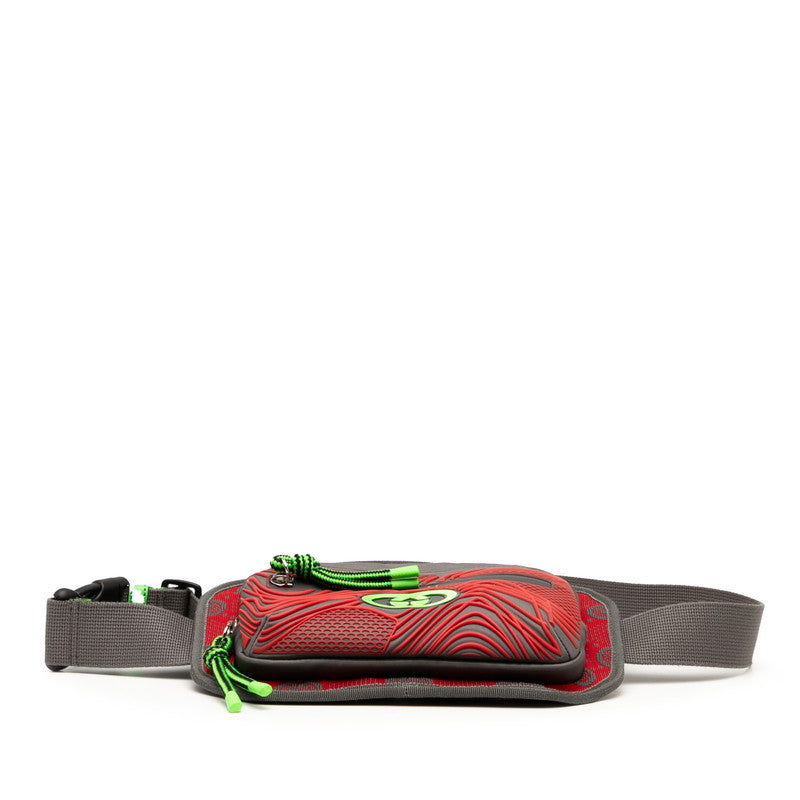 Gucci GG Nylon Nylon Rubber Waist Bag
