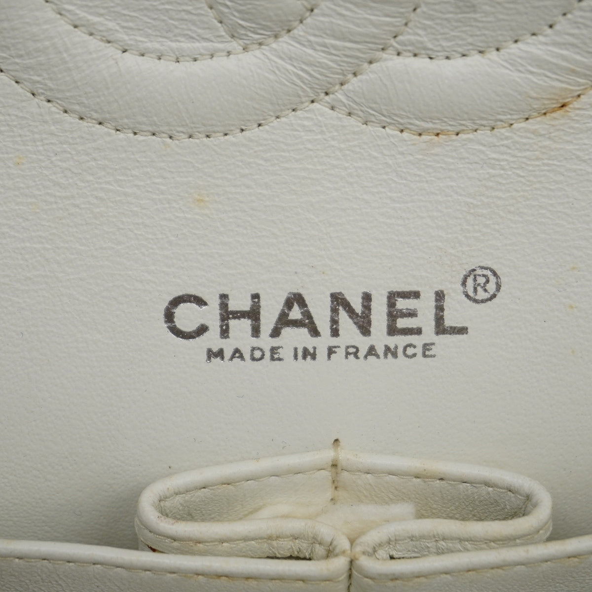 Chanel Shoulder Bag Matelasse Chain Lambskin White